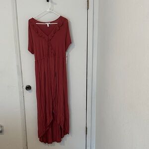 Maternity Elegant Ruffle Dress